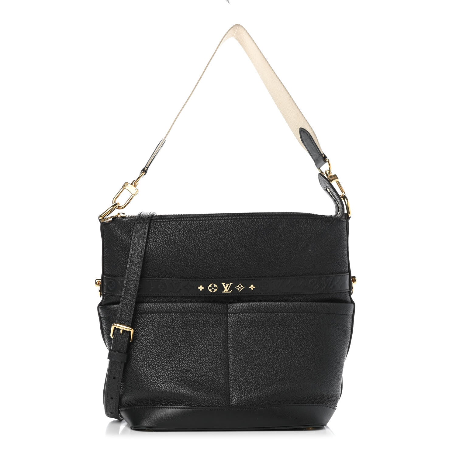 Louis Vuitton Calfskin Cruiser GM Black 1 of 4