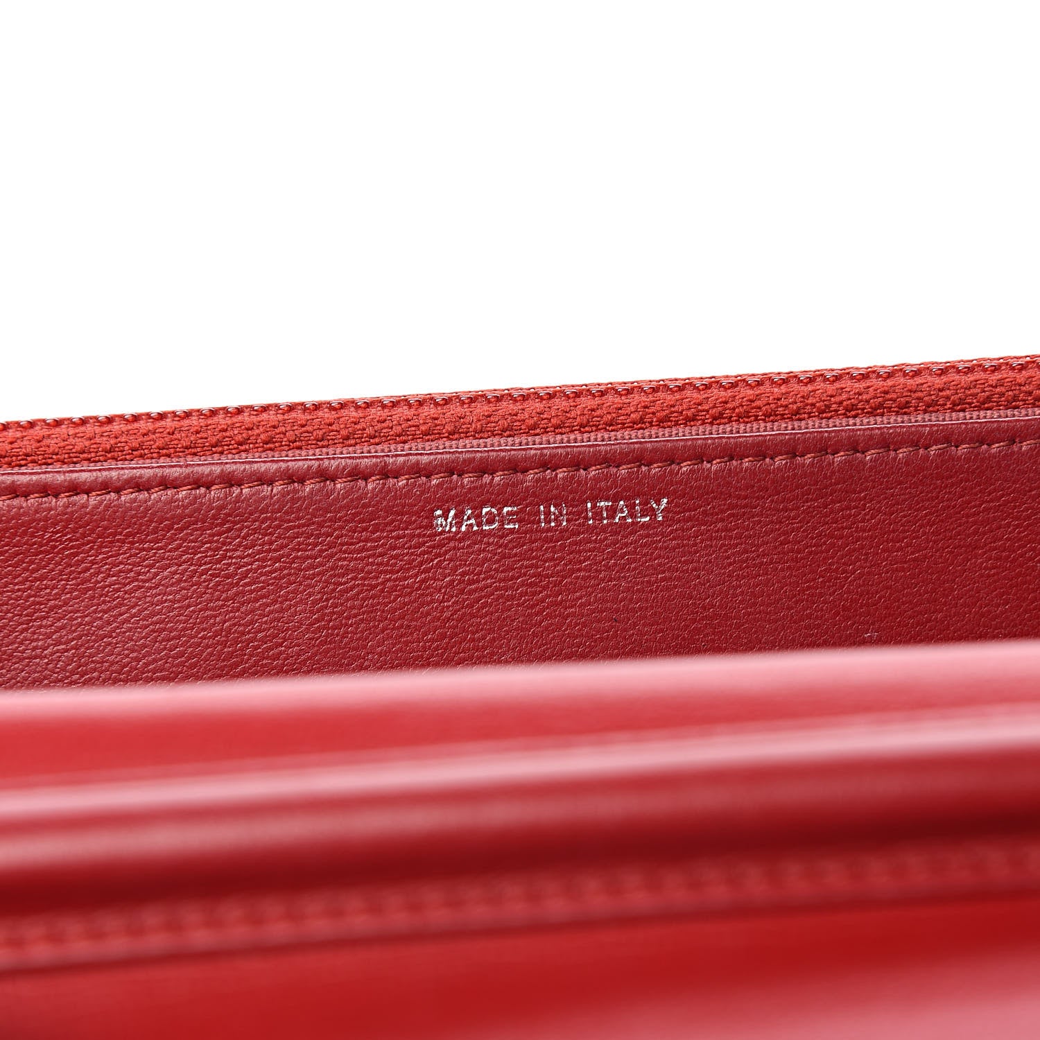 Chanel Lambskin Quilted Wallet On Chain WOC Red 7 of 12