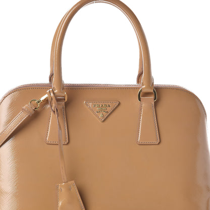 Prada Saffiano Vernice Medium Promenade Tote Cammeo 7 of 9