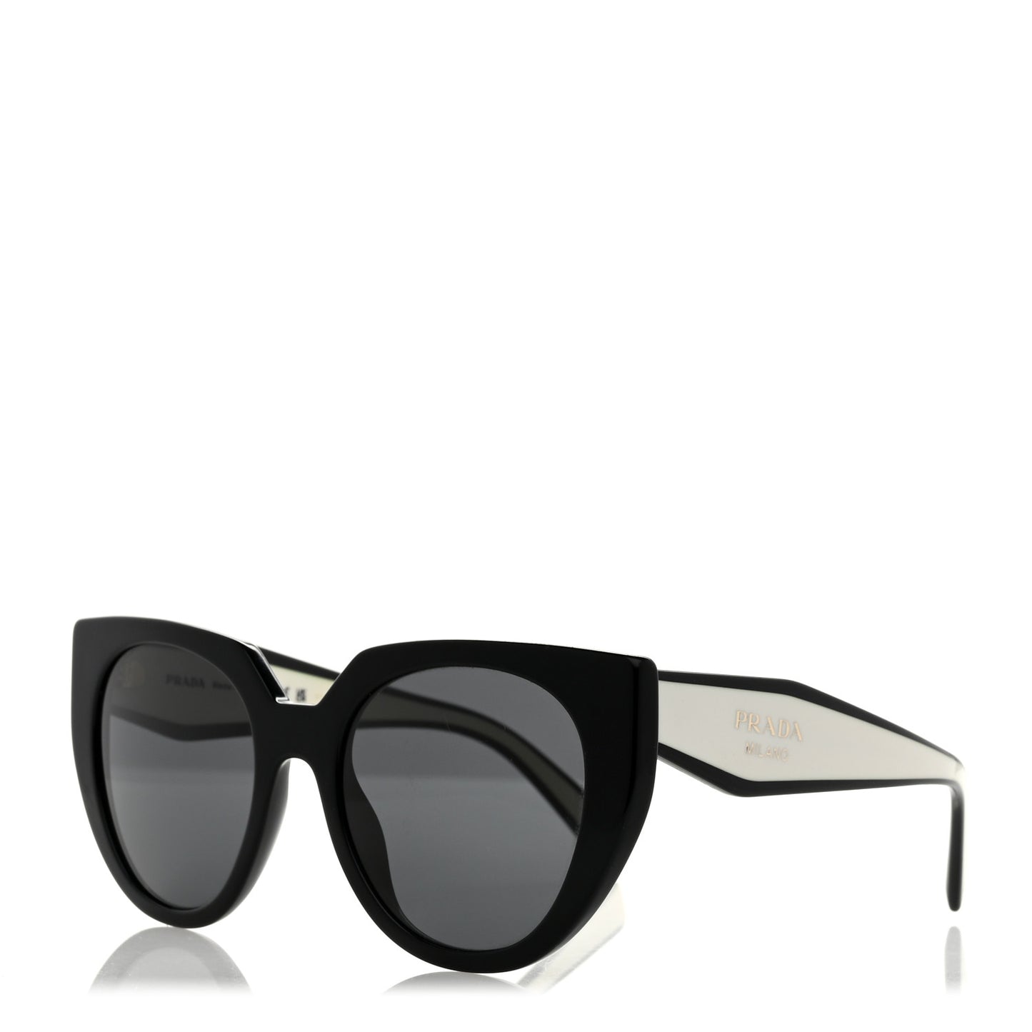 Acetate Sunglasses SPR 14W Black White