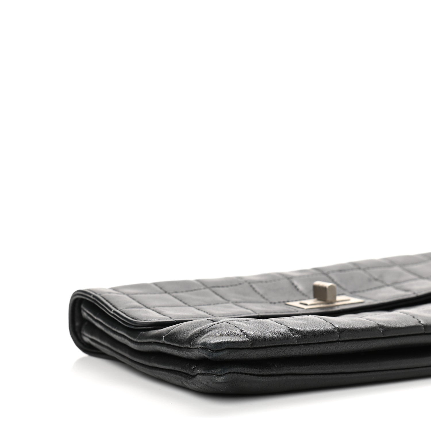 Chanel Lambskin Chocolate Bar Mademoiselle Flap Black 9 of 10