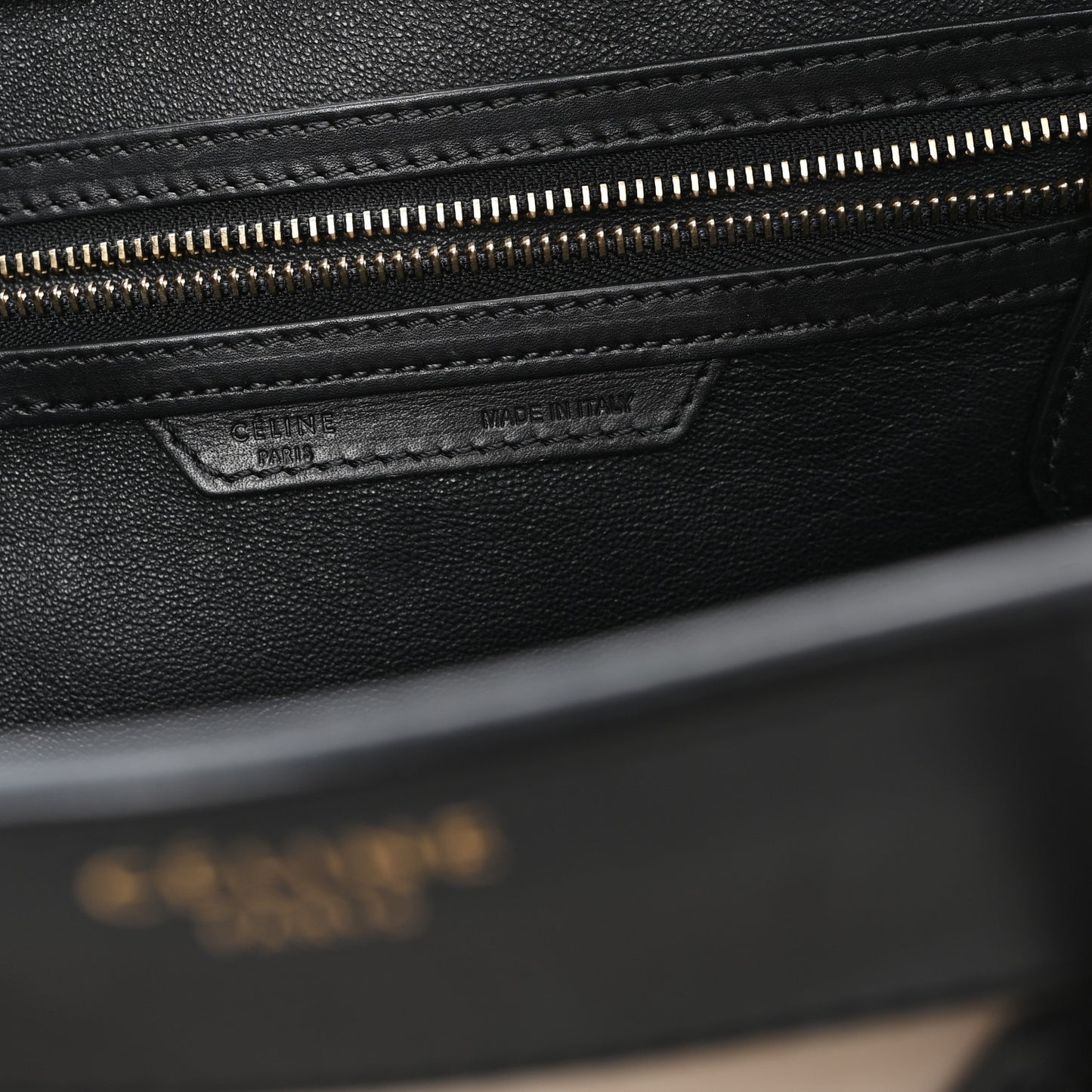 Satin Calfskin Suede Mini Tri-Color Luggage Seashell