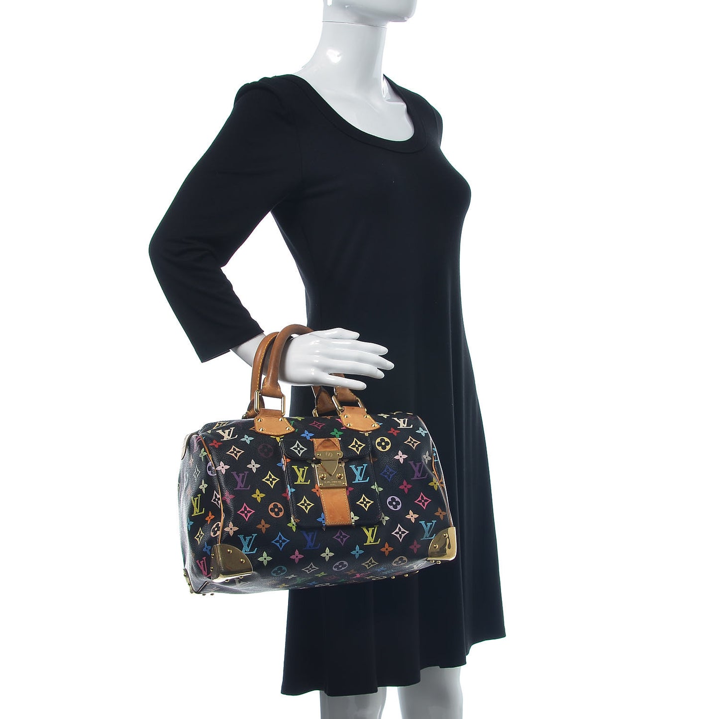 Monogram Multicolor Speedy 30 Black