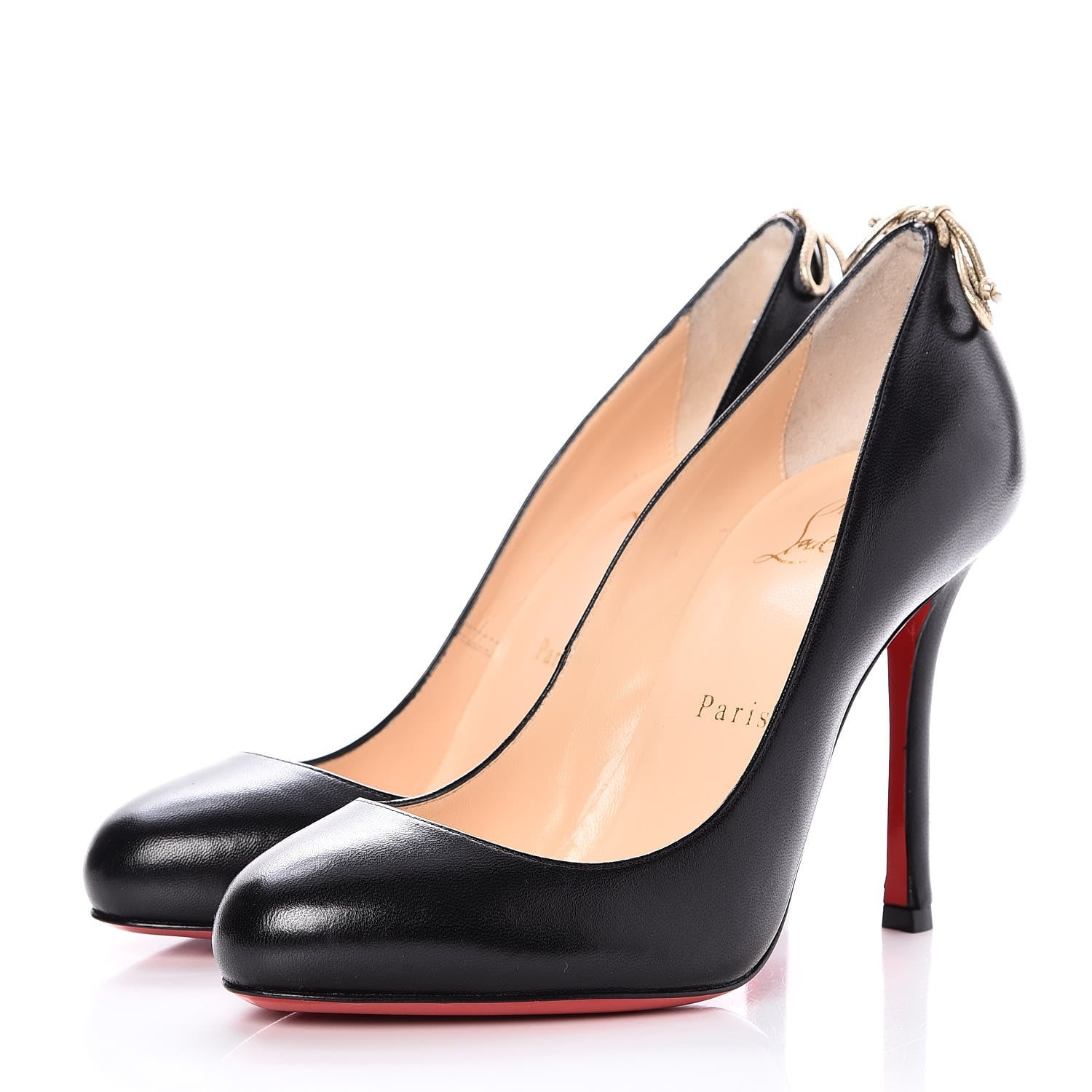 Christian Louboutin Nappa Very Gemma 100 Pumps 36.5 Black 3 of 8