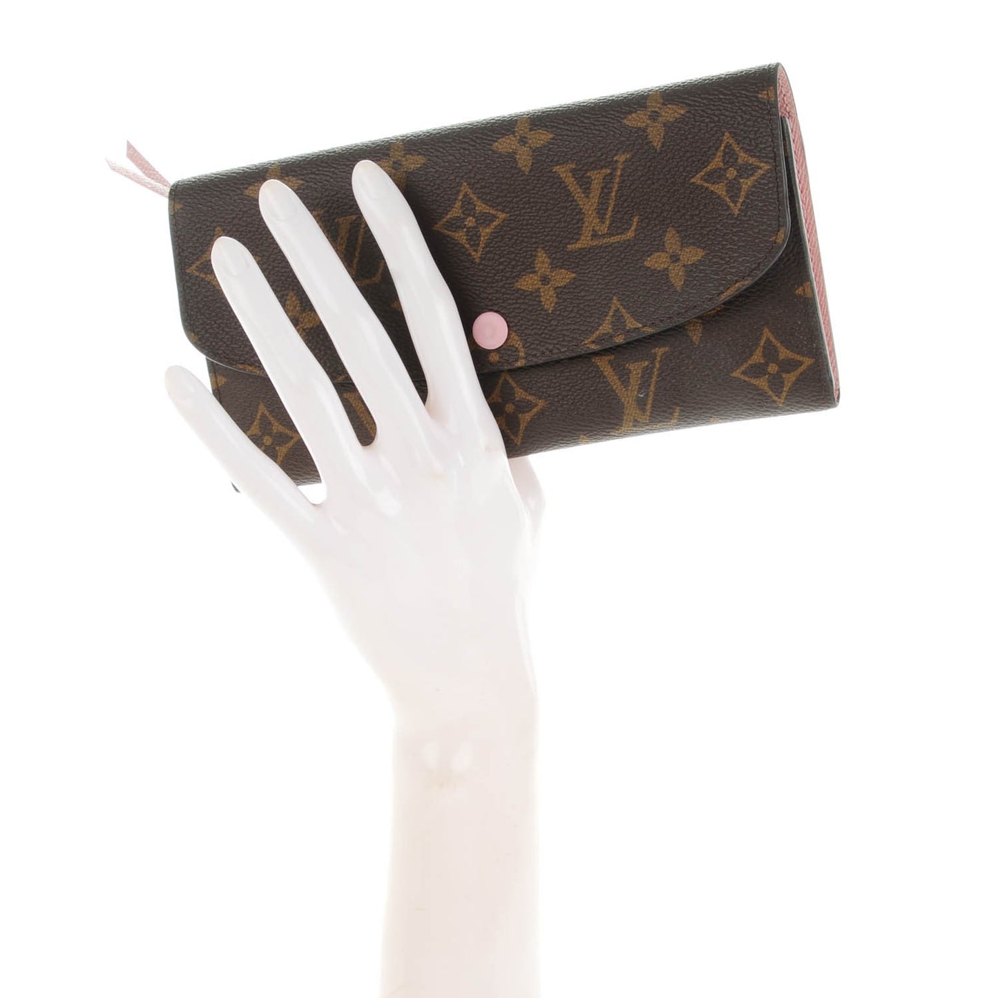 Monogram Emilie Wallet Rose Ballerine