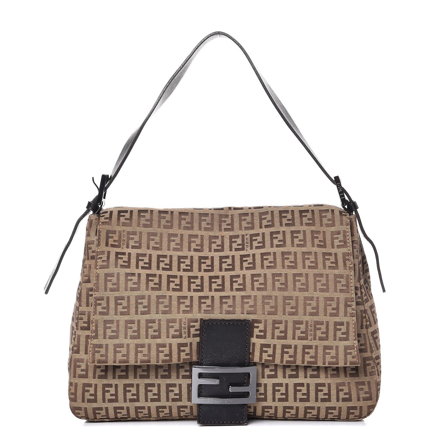 Fendi Zucchino Mama Baguette Dark Brown 1 of 10