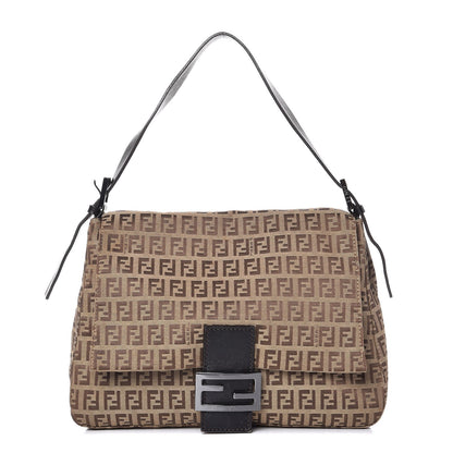 Fendi Zucchino Mama Baguette Dark Brown 1 of 10