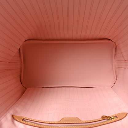 Louis Vuitton Damier Azur Neo Neverfull MM Rose Ballerine 5 of 9