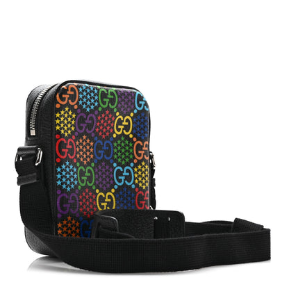 Gucci GG Supreme Monogram Psychedelic Messenger Bag Black 3 of 9