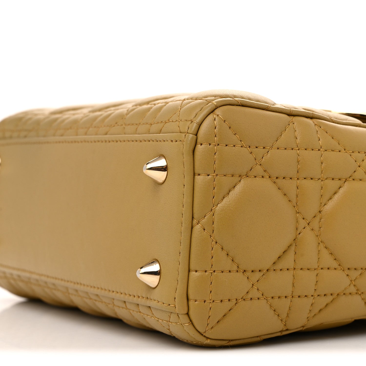 Christian Dior Lambskin Cannage Small My ABCDior Lady Dior Light Brown 10 of 12