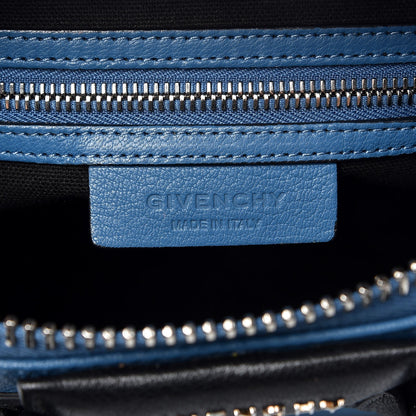 Givenchy Sugar Goatskin Mini Tri-Color Antigona Blue Grey Black 7 of 10