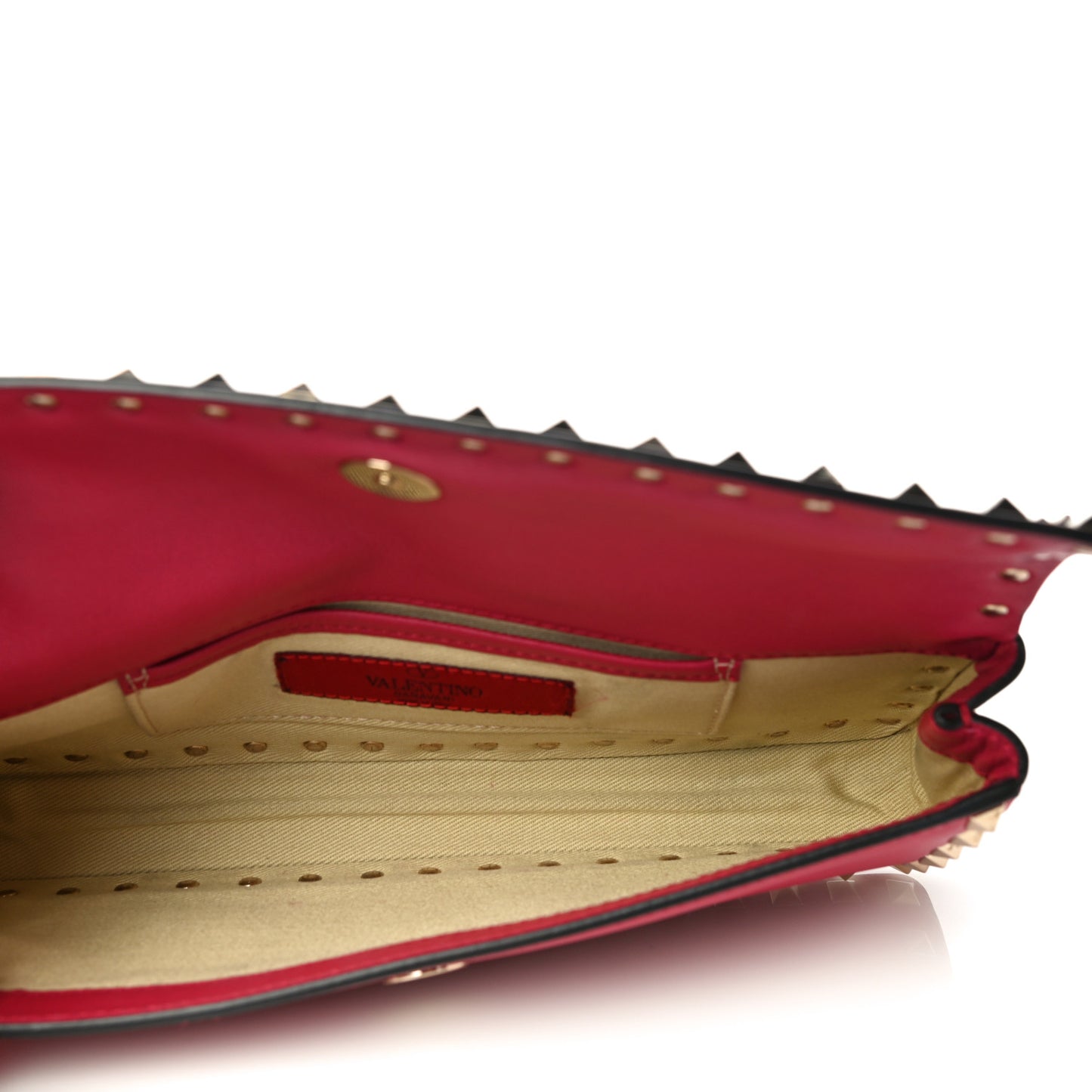 Nappa Rockstud Bangle Clutch Cyclamin