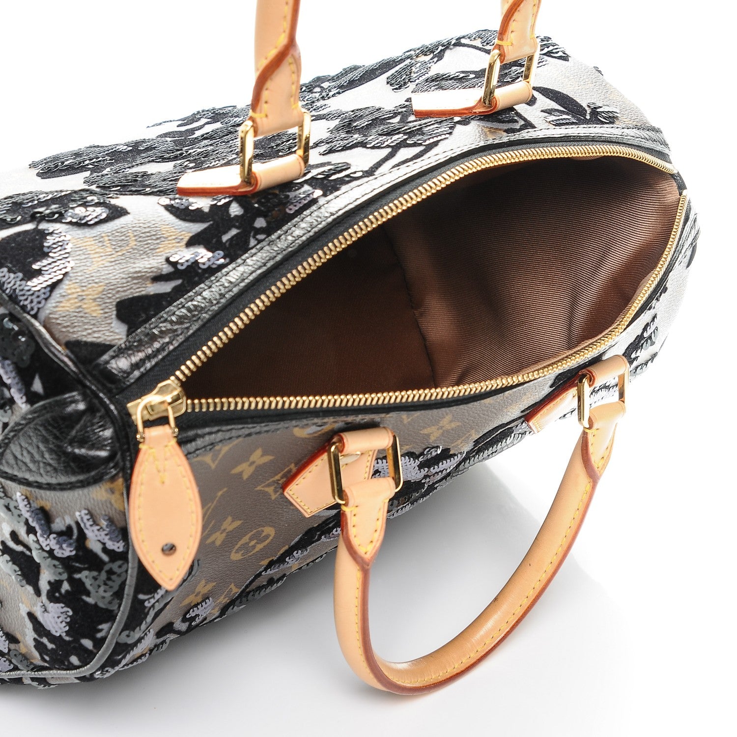 Louis Vuitton Monogram Fleur De Jais Sequins Speedy 30 5 of 9