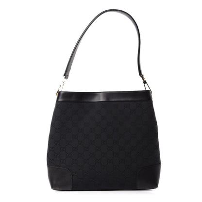 Gucci Monogram Shoulder Bag Black 1 of 12