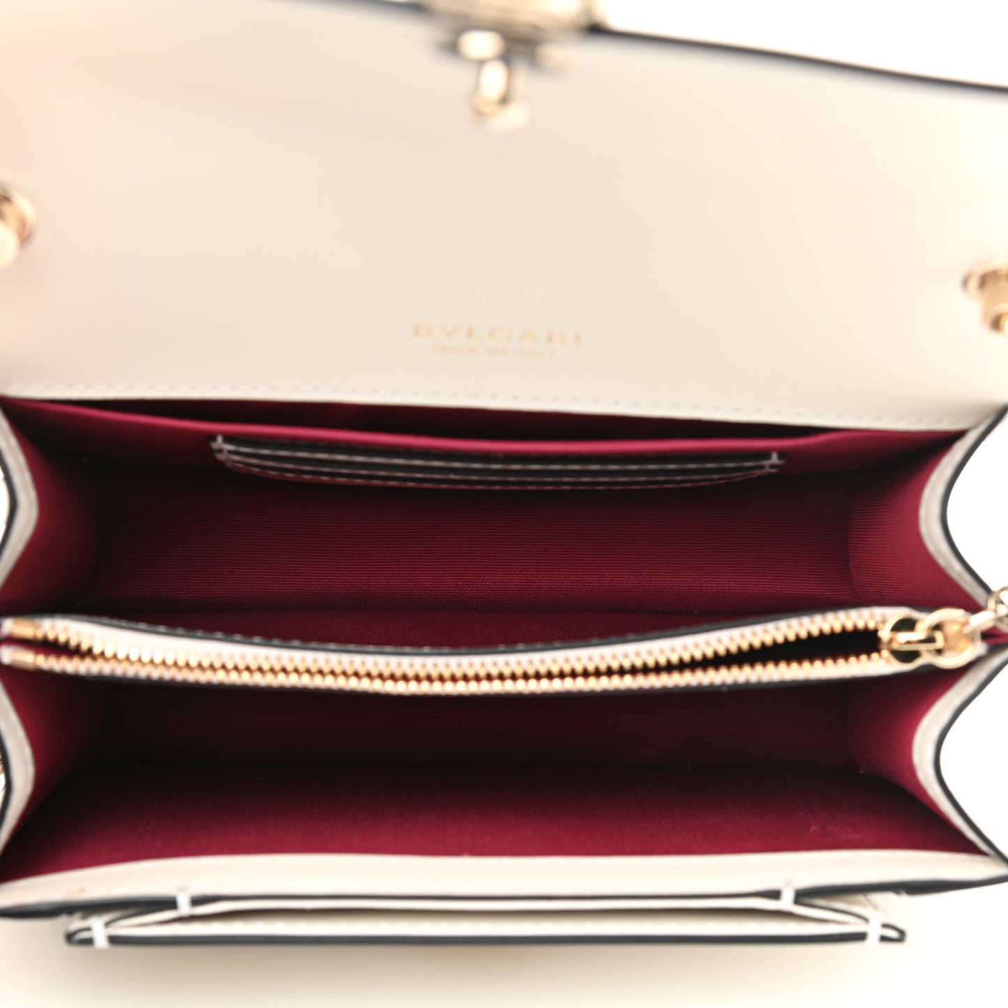 Calfskin Serpenti Forever Small Crossbody Bag White Agate