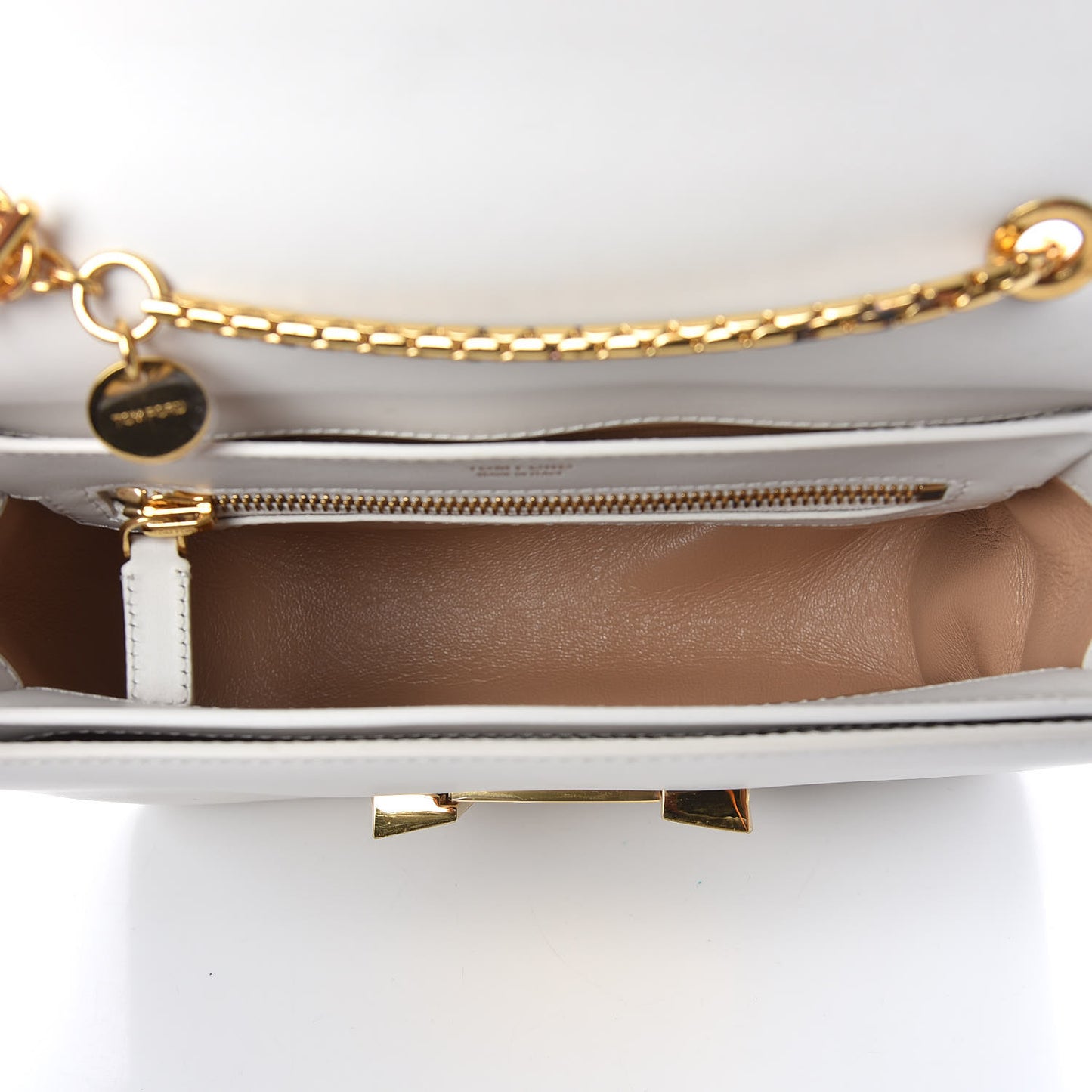 Calfskin Medium Sienna Shoulder Bag Chalk