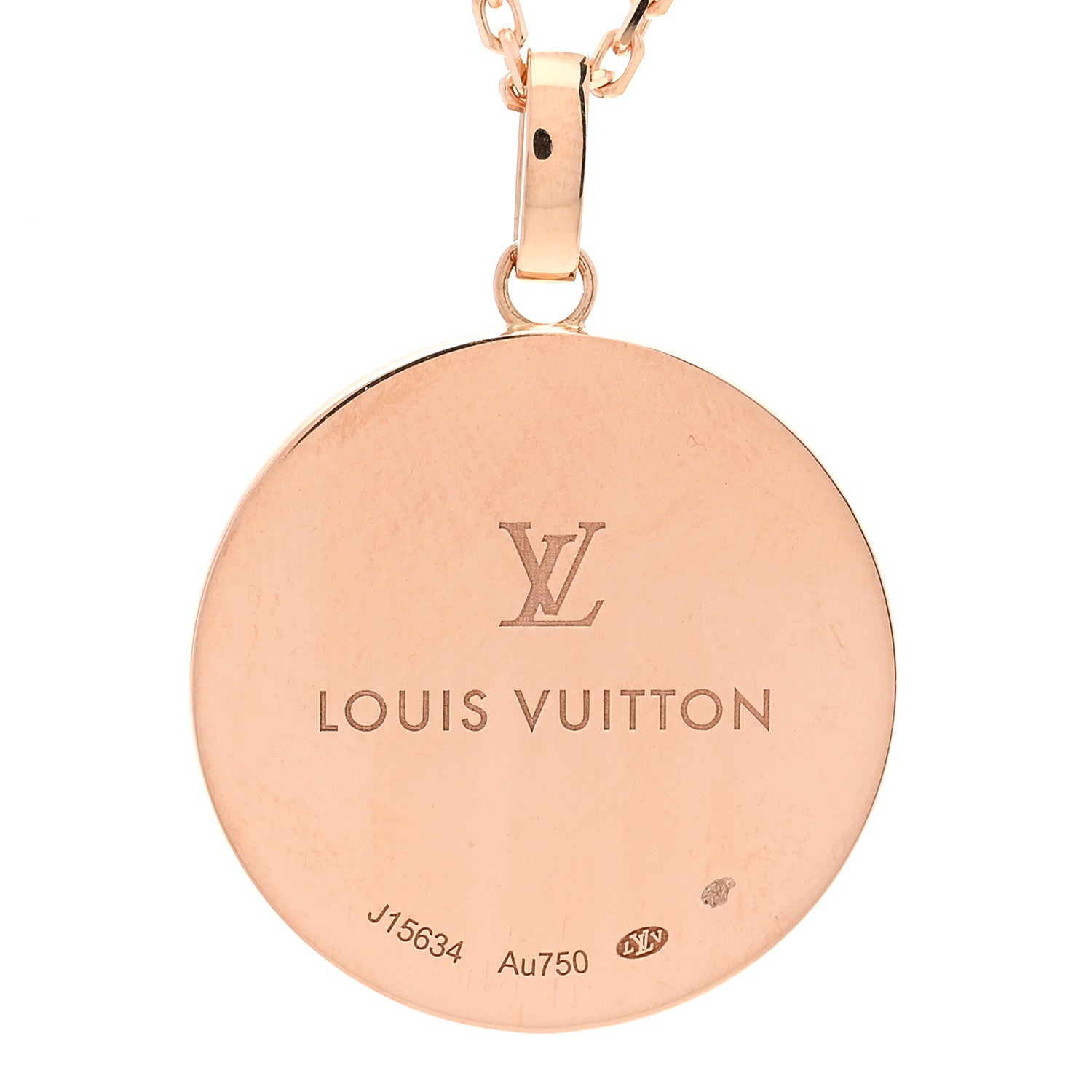 Louis Vuitton 18K Pink Gold Mother of Pearl XL Blossom Sun Pendant Necklace 5 of 6