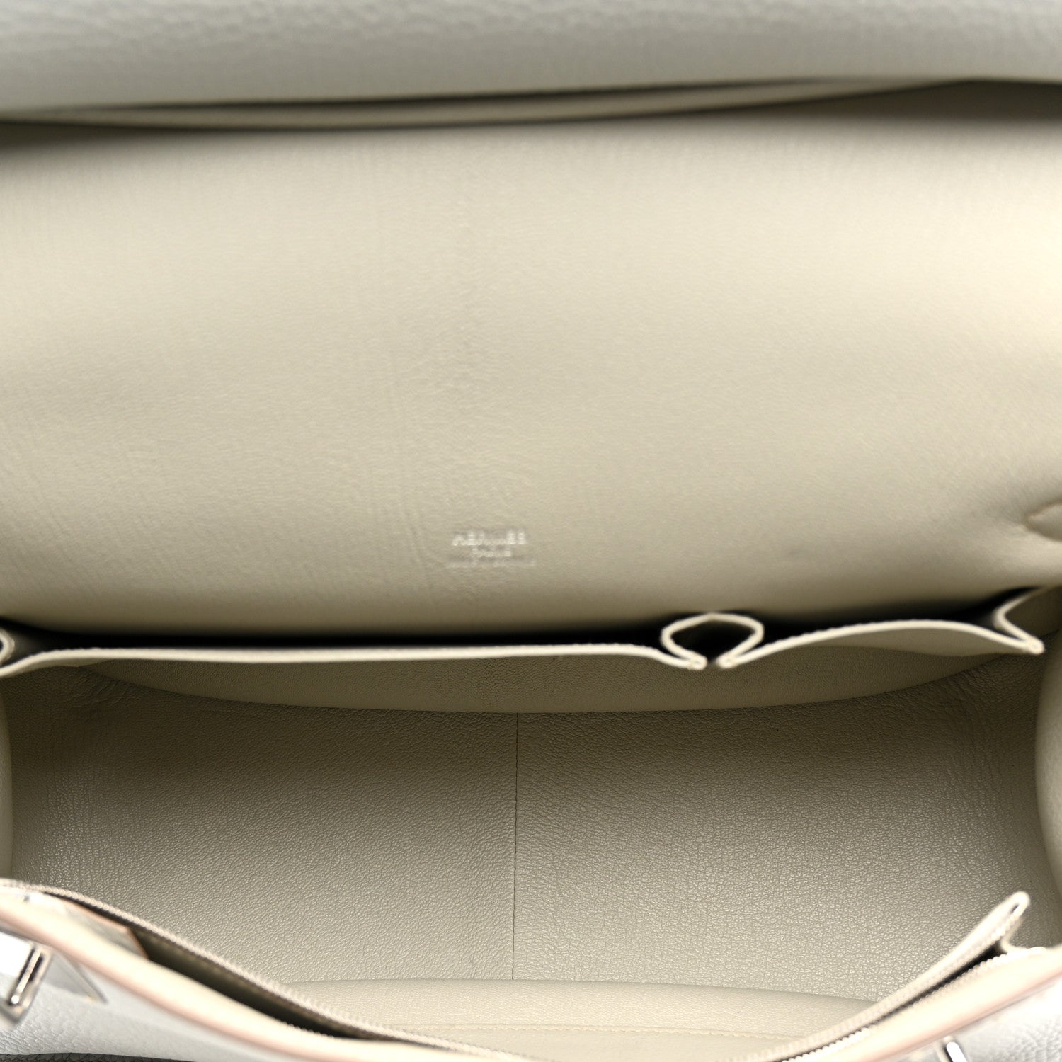 Hermes Taurillon Clemence Jypsiere 37 Gris Perle 5 of 15