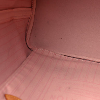 Louis Vuitton Damier Azur Neo Neverfull MM Rose Ballerine 7 of 16