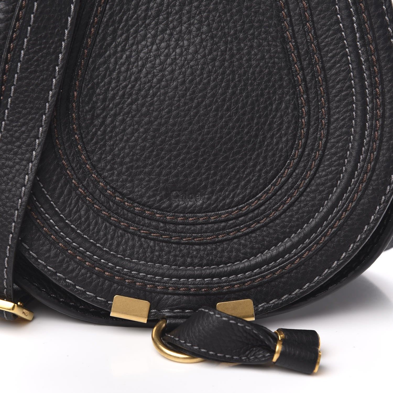 Chloe Calfskin Mini Marcie Round Crossbody Bag Black 10 of 10