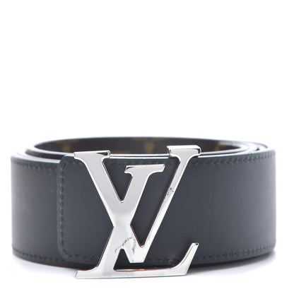 Louis Vuitton Calfskin Monogram 40mm LV Initiales Reversible Belt 90 36 Black 1 of 9
