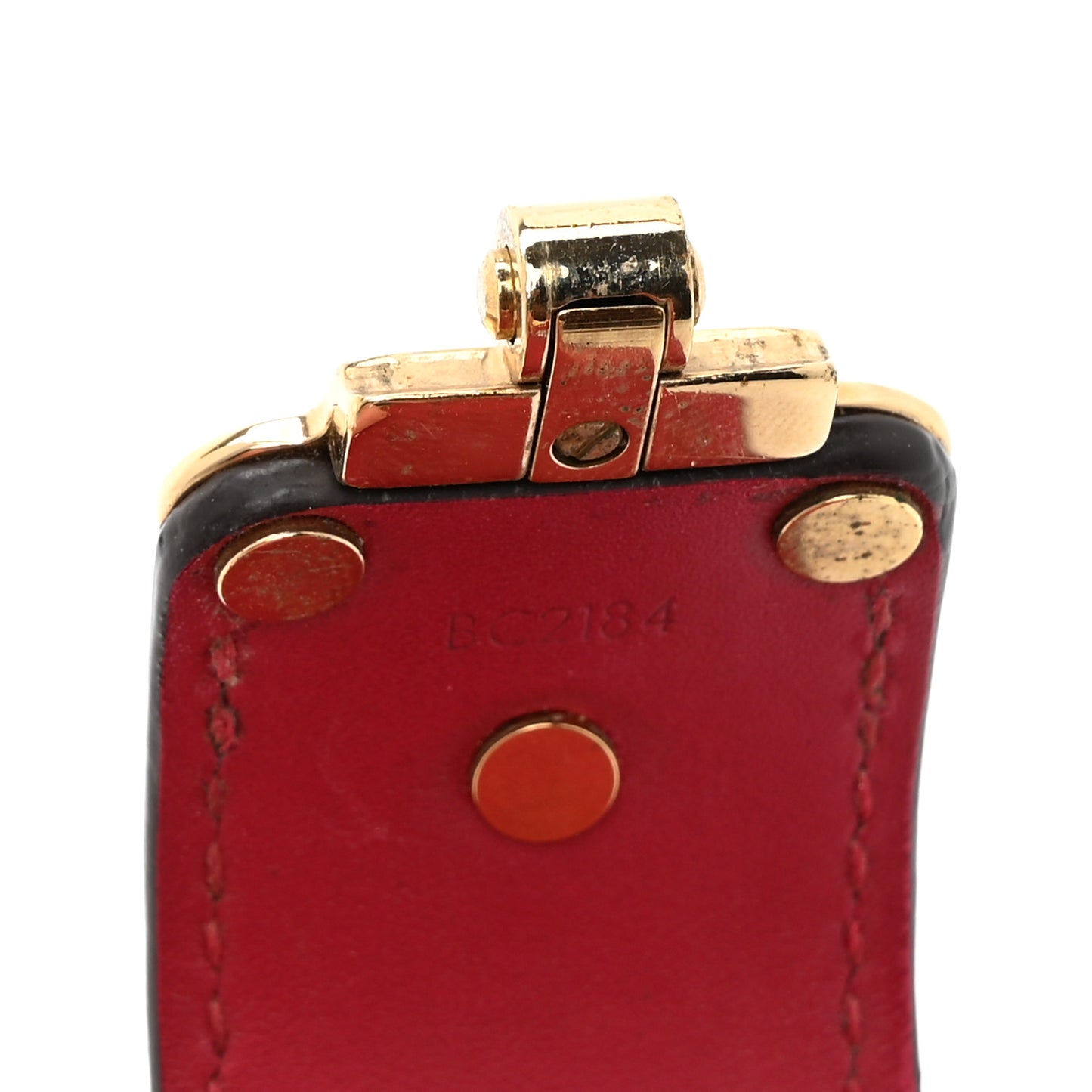 Calfskin Save It Bracelet 19 Red