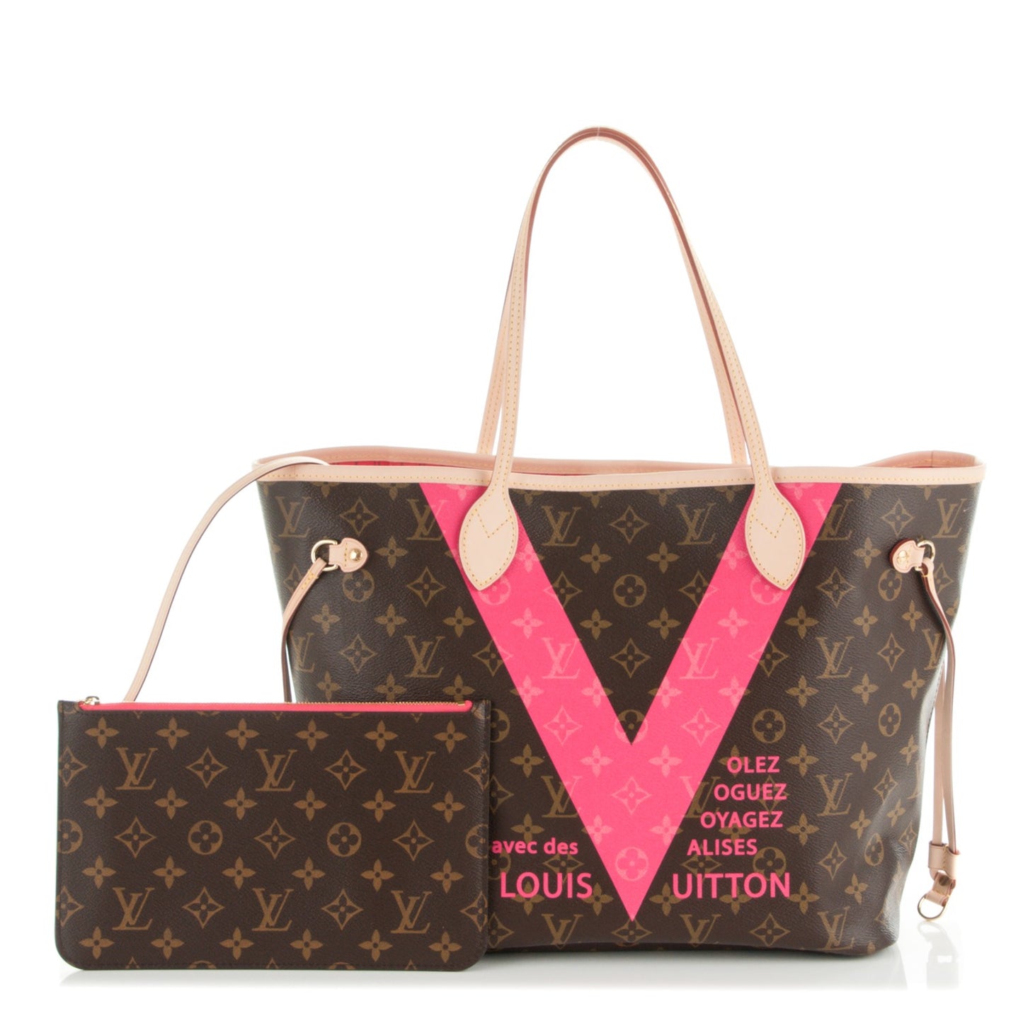 Monogram V Neverfull MM Grenade
