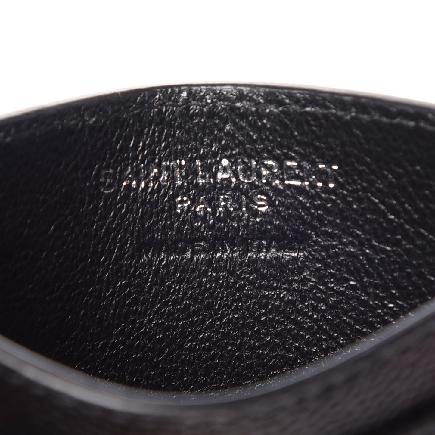 Grain De Poudre Matelasse Chevron Monogram Credit Card Case Black