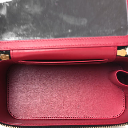 Chanel Lambskin Quilted Camellia Vanity Case Black 5 of 14