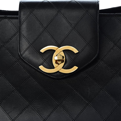 Chanel Calfskin Stitched XL Weekender Black 20 of 20