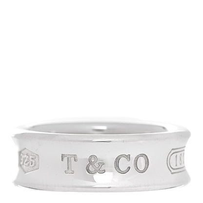 Tiffany Sterling Silver 1837 Band Ring 54 7 1 of 6