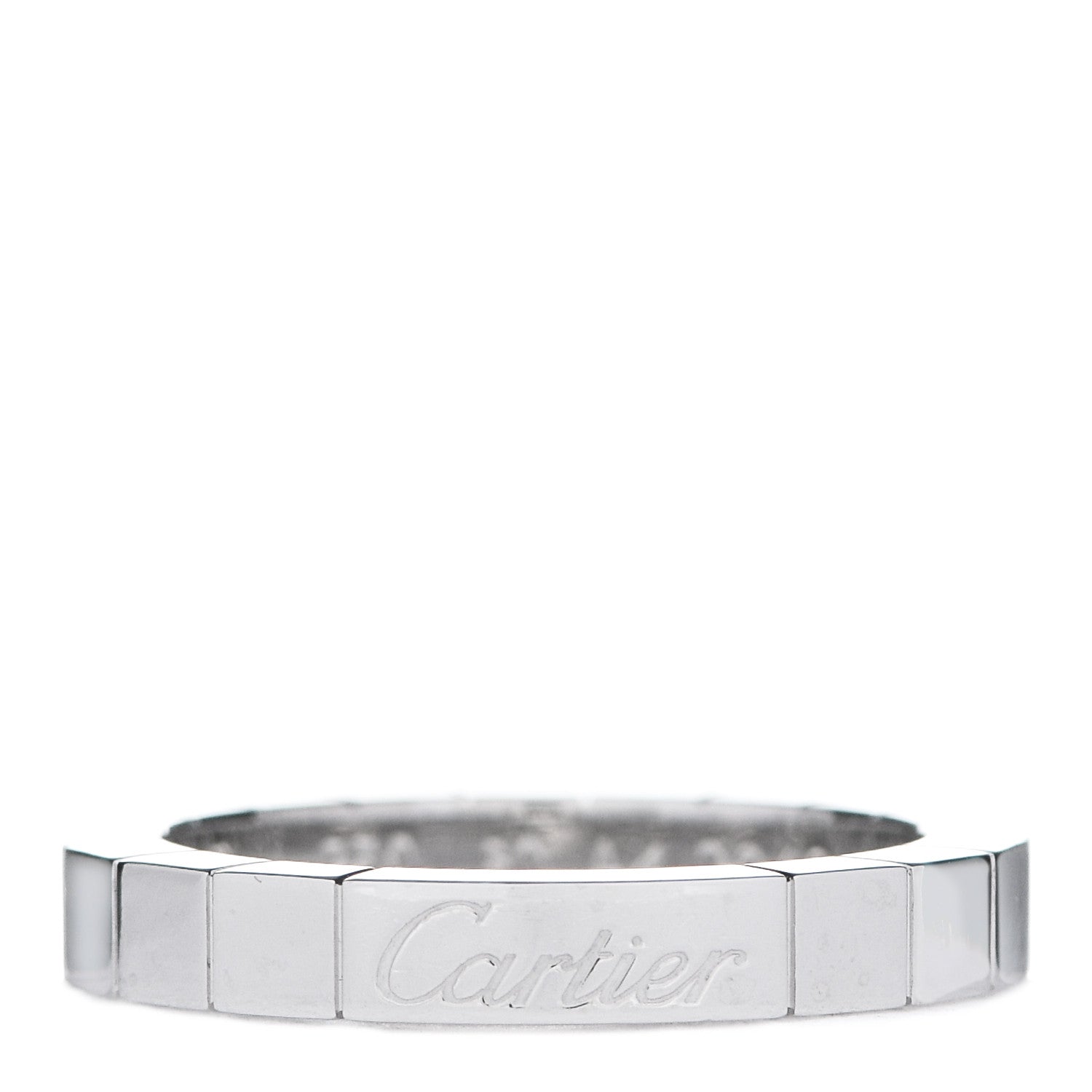 Cartier 18K White Gold Lanieres Ring 50 5.25 1 of 7