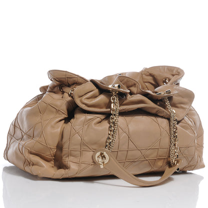 Christian Dior Lambskin Cannage Medium Le Trente Tote Beige 3 of 8