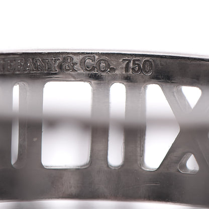 Tiffany 18K White Gold Atlas Open Ring 56 7.50 6 of 6