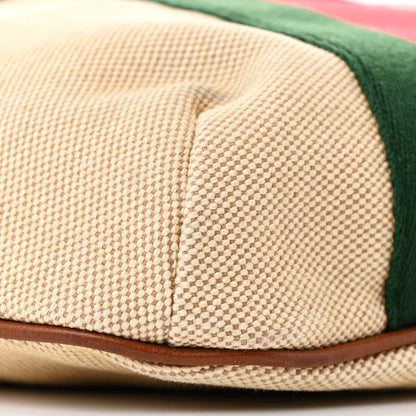Gucci Vintage Canvas Web Belt Bag Sand Cuir 9 of 10