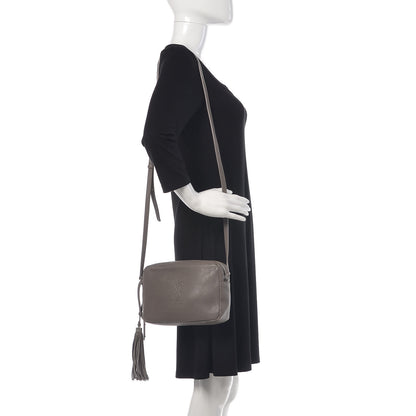 Saint Laurent Lambskin Monogram Small Lou Camera Bag Asphalt 2 of 12