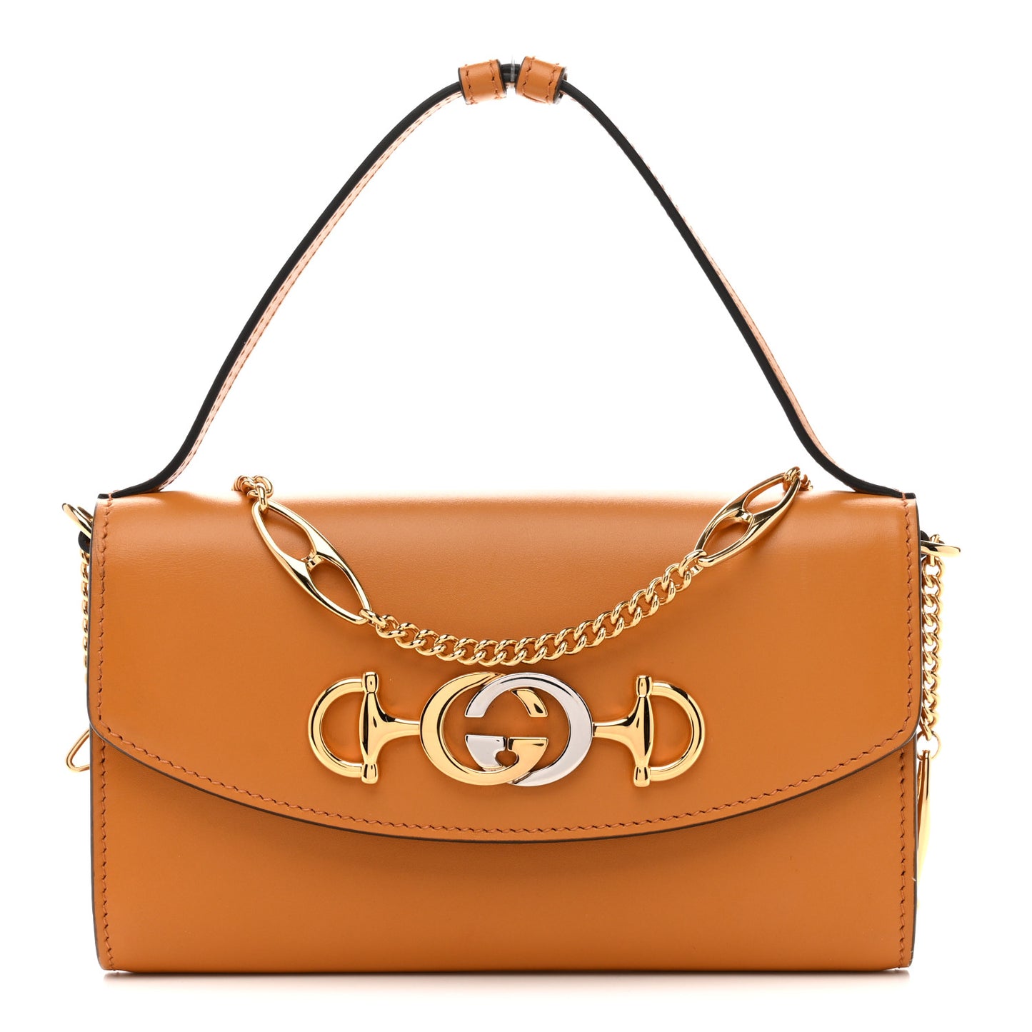 Shibuya Calfskin Mini Zumi Shoulder Bag Sun Oil