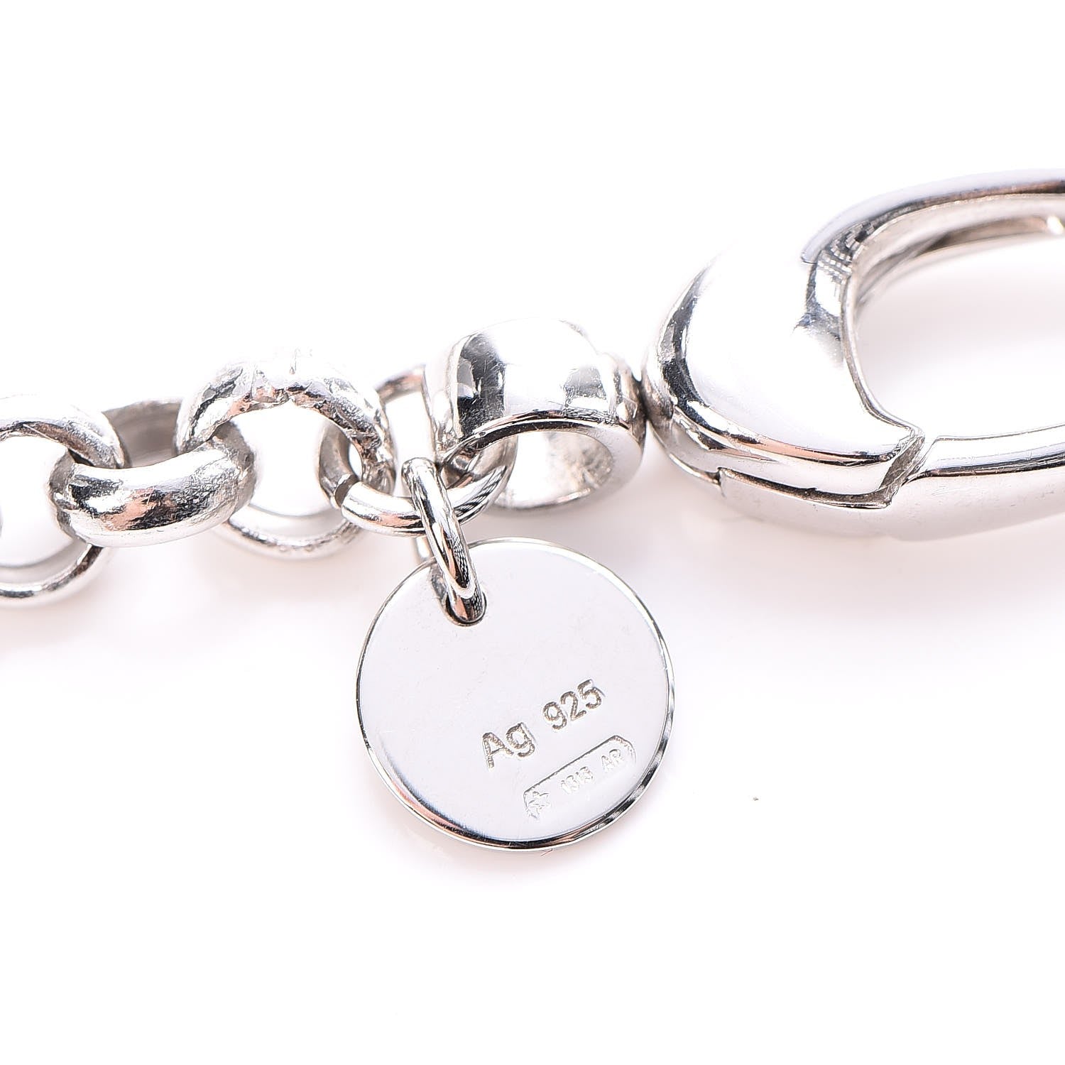 Gucci Sterling Silver Horsebit Diamantissima Necklace 5 of 7