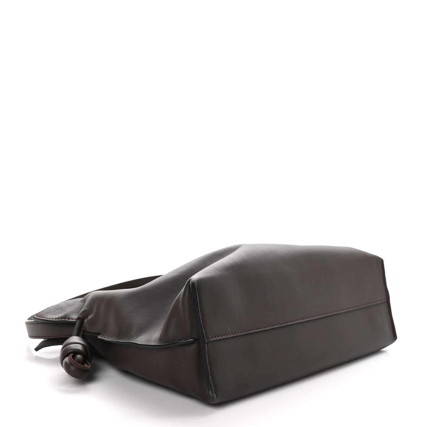 Nappa Medium Flamenco Knot Bag Chocolate