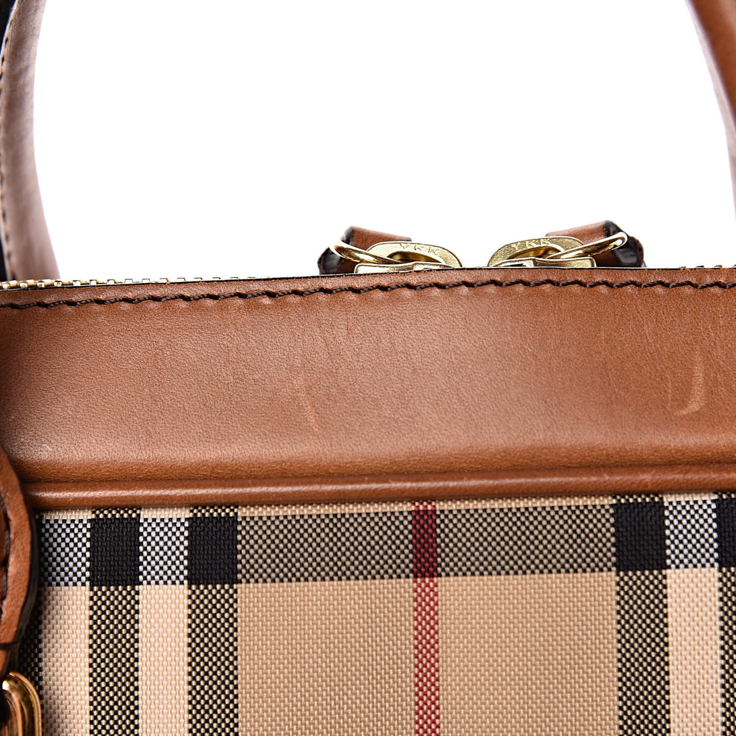 Nylon Horseferry Check Newburg Briefcase Tan