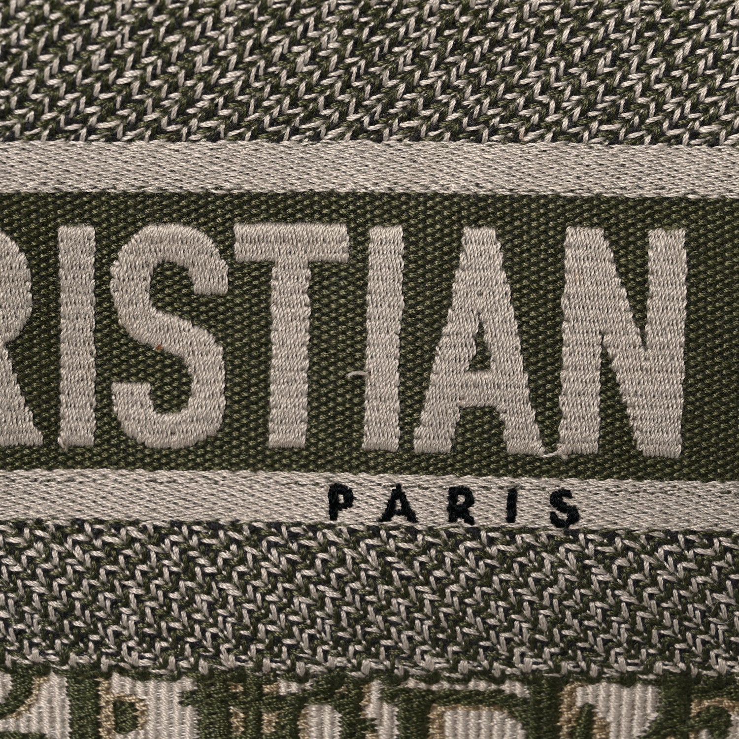 Christian Dior Oblique Large Book Tote Vert Multicolor 19 of 25