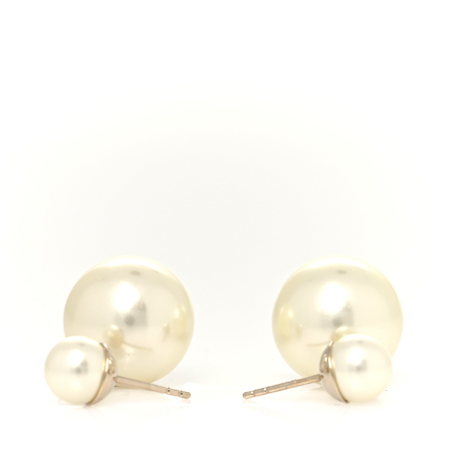 Christian Dior Pearl Mise En Dior Tribal Earrings Gold 4 of 5