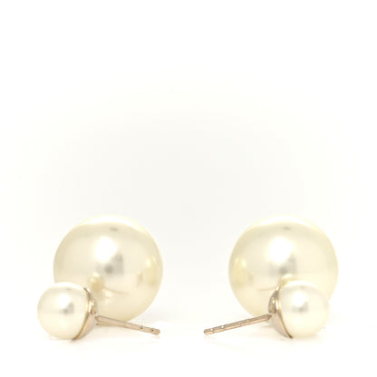 Christian Dior Pearl Mise En Dior Tribal Earrings Gold 4 of 5