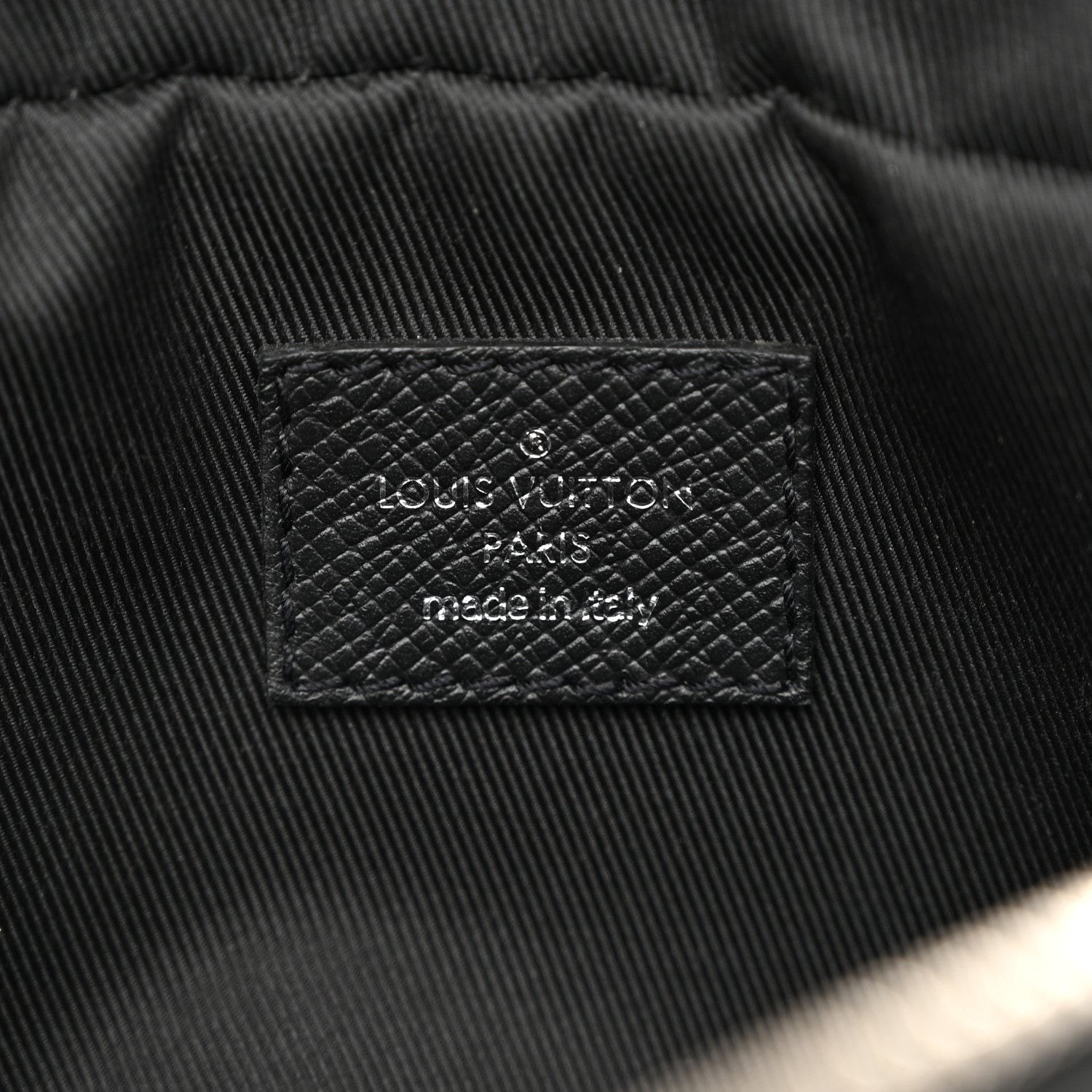 Louis Vuitton Taiga Monogram Eclipse Outdoor Bum Bag Black 6 of 9
