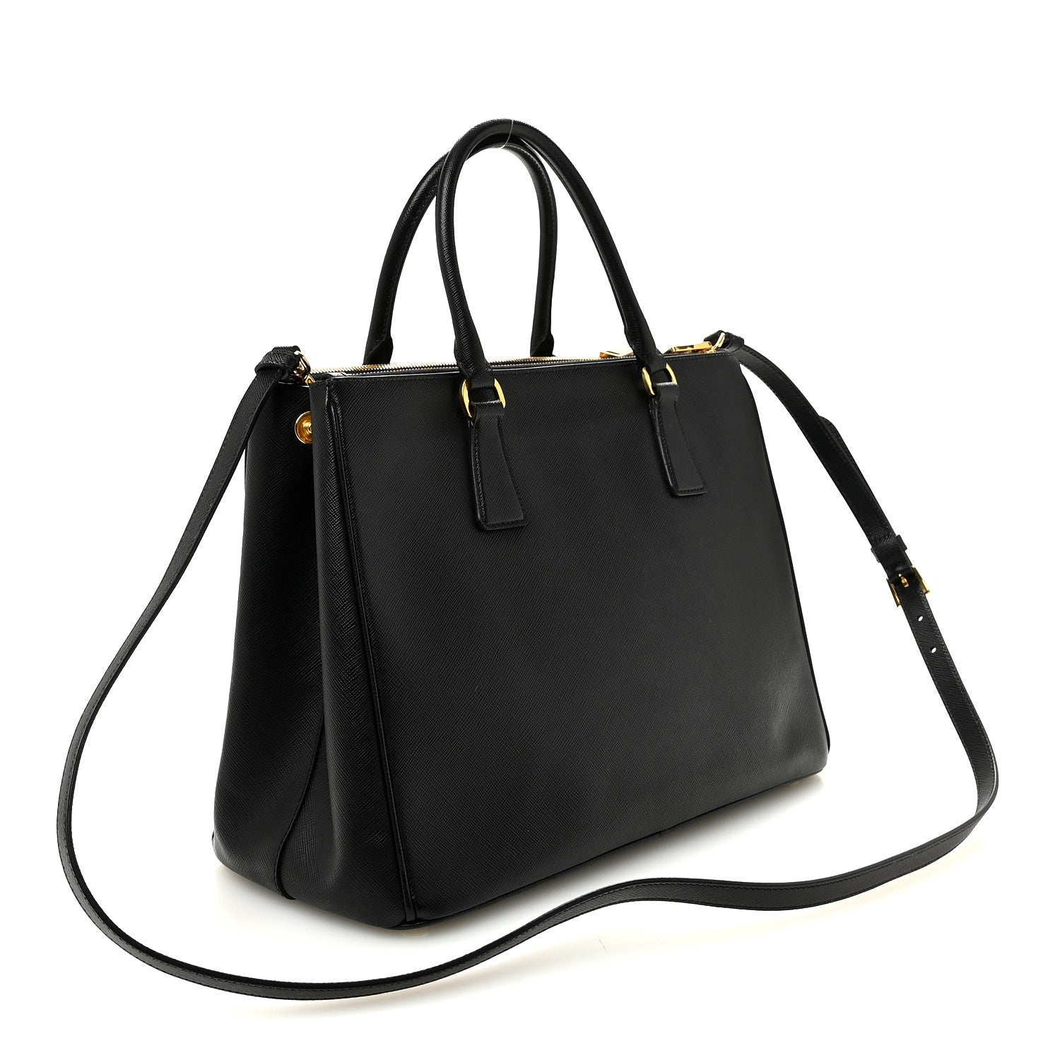 Prada Saffiano Lux Medium Galleria Double Zip Tote Black 3 of 9