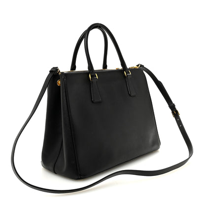 Prada Saffiano Lux Medium Galleria Double Zip Tote Black 3 of 9