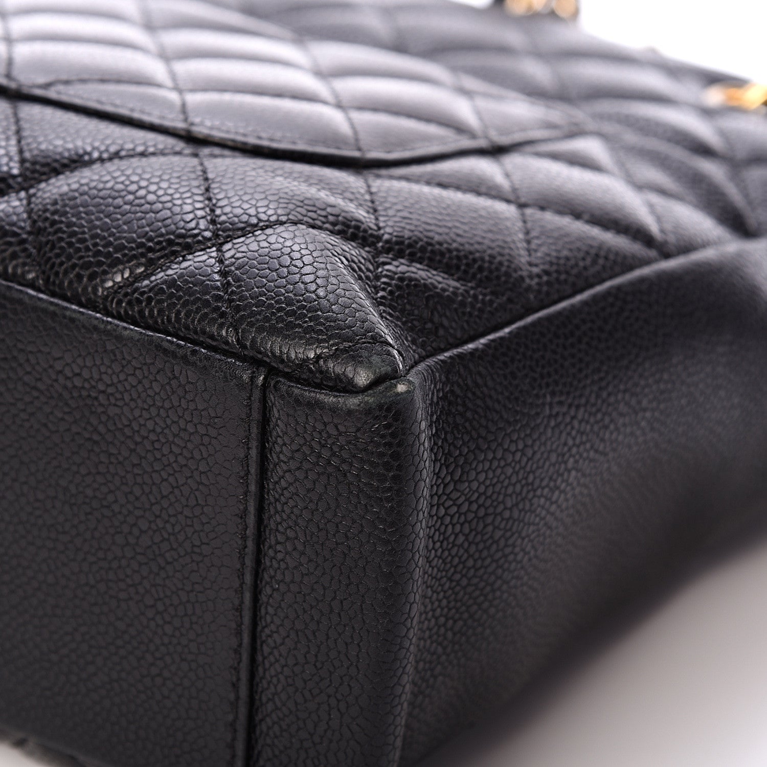 Chanel Caviar Quilted Petit Shopping Tote PST Black 10 of 13