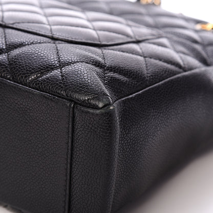 Chanel Caviar Quilted Petit Shopping Tote PST Black 10 of 13