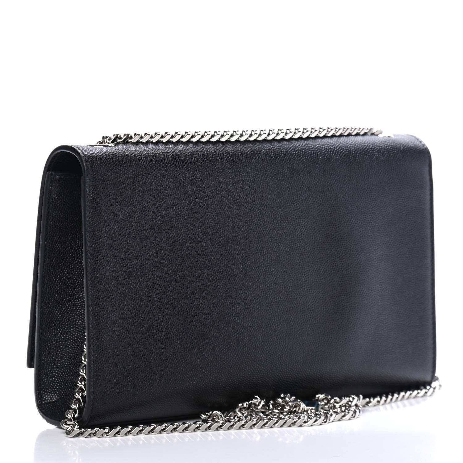 Saint Laurent Grain De Poudre Medium Classic Monogram Kate Satchel Black 2 of 4