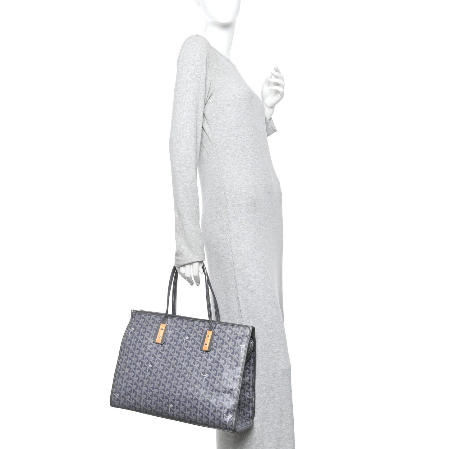 Goyardine Marquises Tote Grey